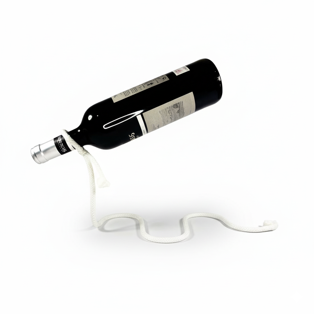 Soporte de vino Metálico tipo cuerda