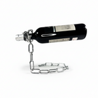 Soporte de vino en cadena flotante metálica