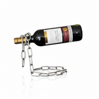Soporte de vino en cadena flotante metálica